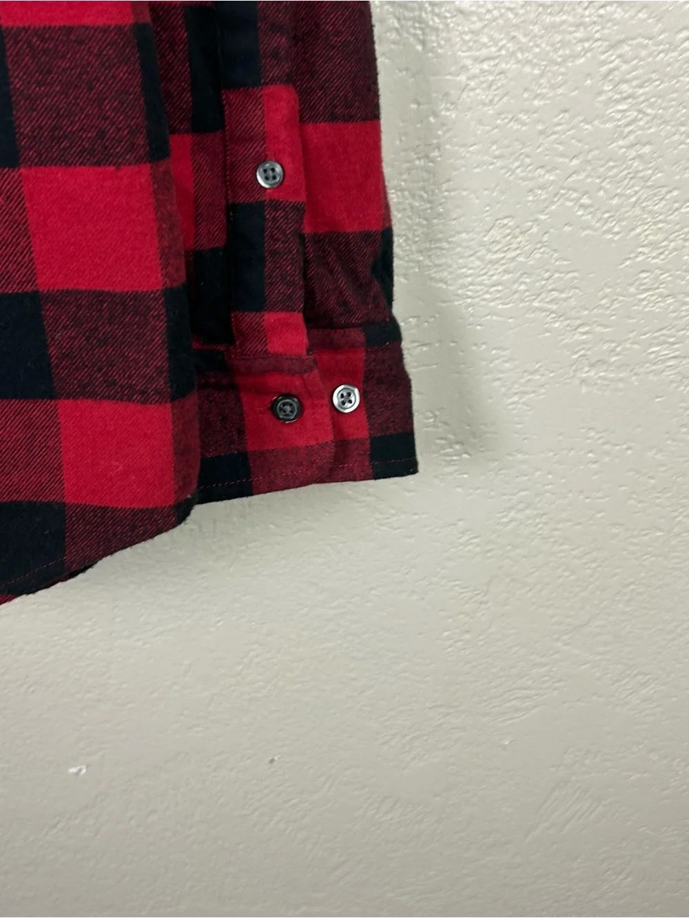 Banana Republic flannel Red and Black Buffalo Plaid Button-Down Shirt